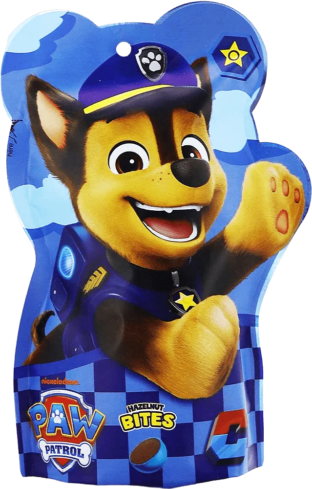 Dragee with hazelnuts "Grand Candy Paw Patrol Hazelnut Bites" 50g
