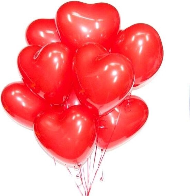 Latex helium gas balloons 10 pcs