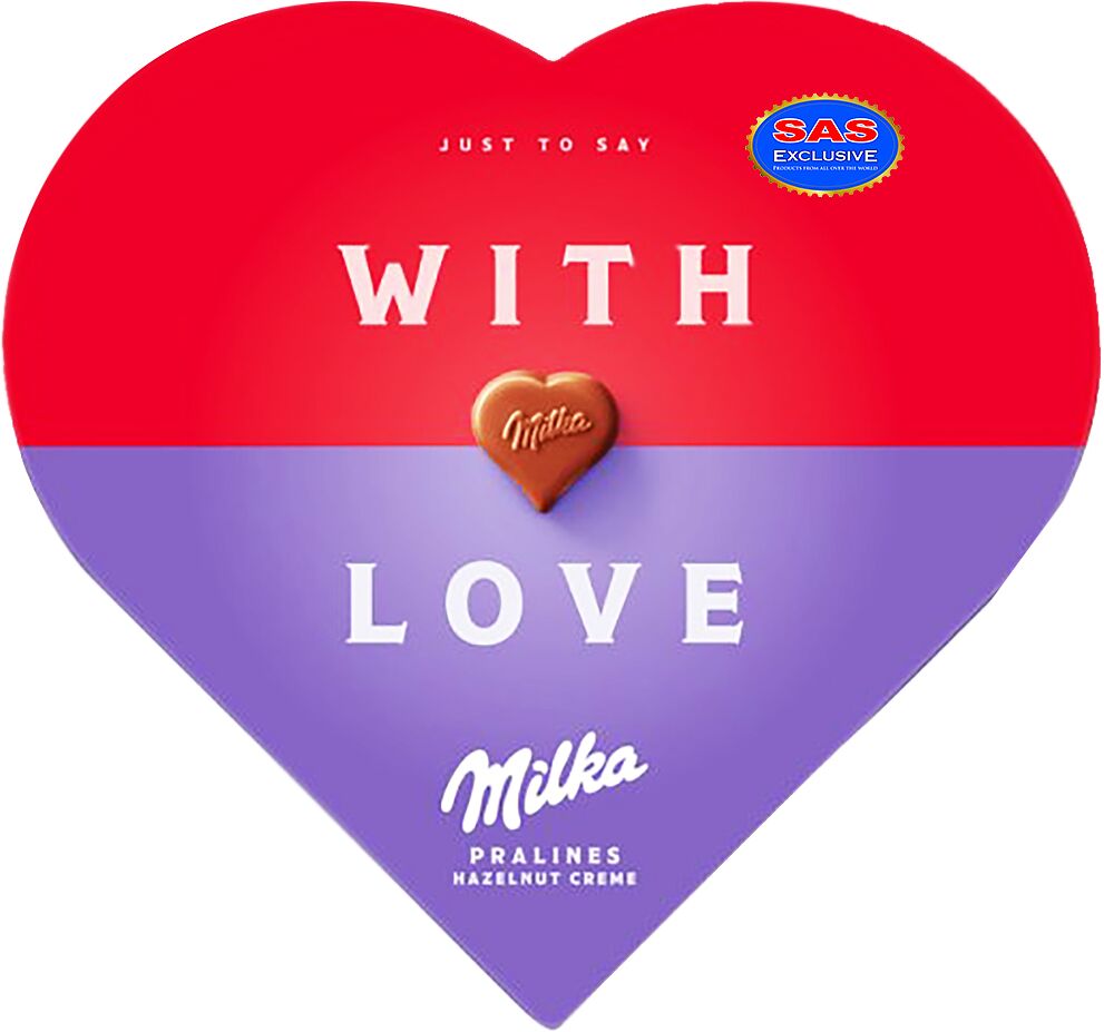 Chocolate candies collection "Milka Wiith Love" 165g