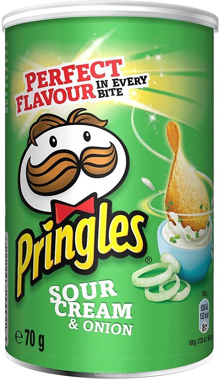 Sour cream & onion chips "Pringles" 70g 