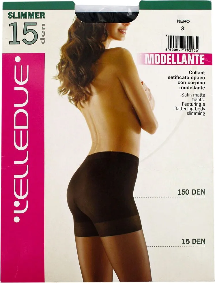 Колготки "Elledue Slimmer Modellante 15 Den N3" Черный
