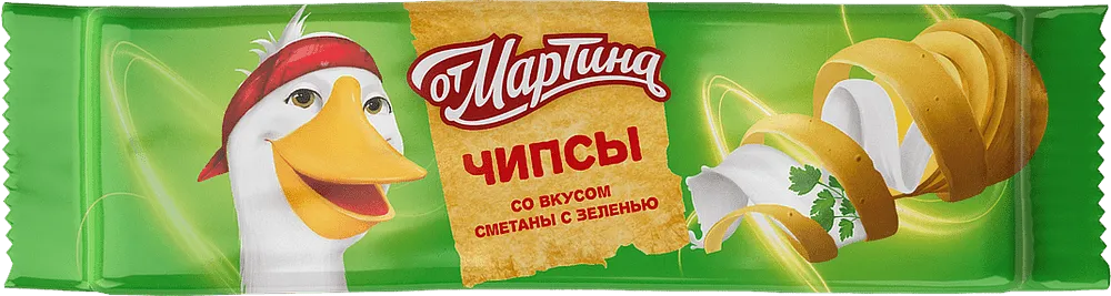 Sour cream & onion flavored chips "Ot Martina Sour Cream & Onion" 100g 