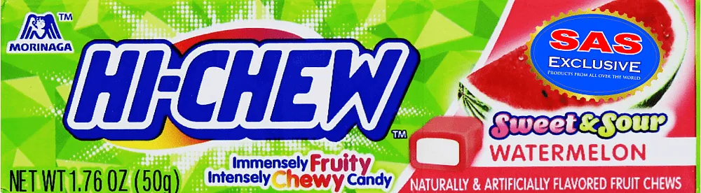 Chewing candy with watermelon flavor "Morinaga Hi Chew" 50g

