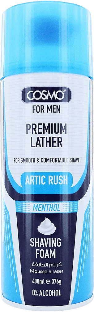 Shaving foam "Cosmo Arctic Rush Menthol" 400ml
