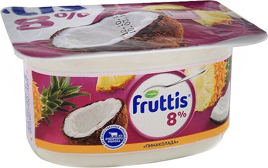 Յոգուրտային արտադրանք պինակոլադայով «Campina  Fruttis» 115գ, յուղայնությունը` 8%