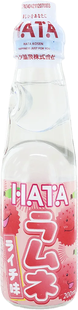 Освежающий газированный напиток со вкусом личи "Hata Lychee" 200мл 