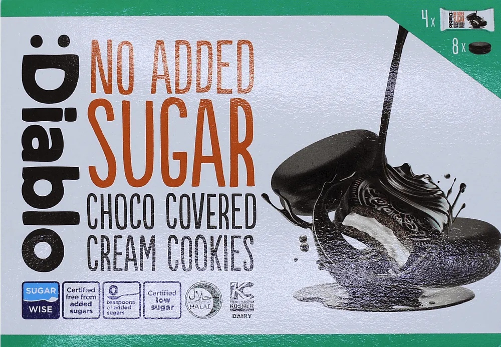 Cookies coated with chocolate "Diablo" 136g
