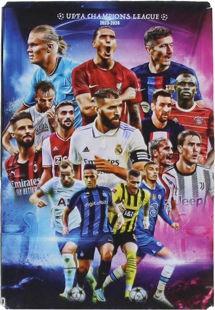 Collectable cards "UEFA" 