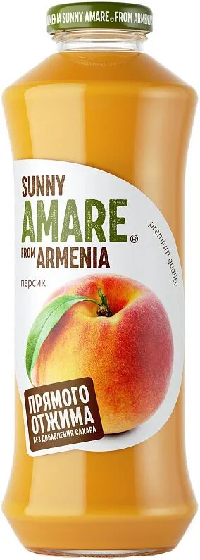 Peach juice "Sunny Amare From Armenia" 750ml 