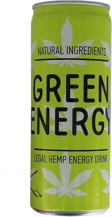 Energy carbonated drink "Green Energy" 250ml