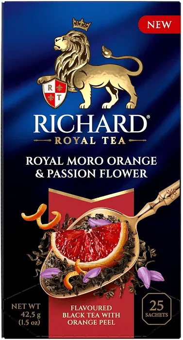 Black tea "Richard Royal Orange & Passion Flower" 25*1.7g
