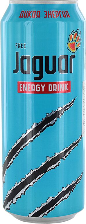 Энергетический газированный напиток "Jaguar" 0.5л