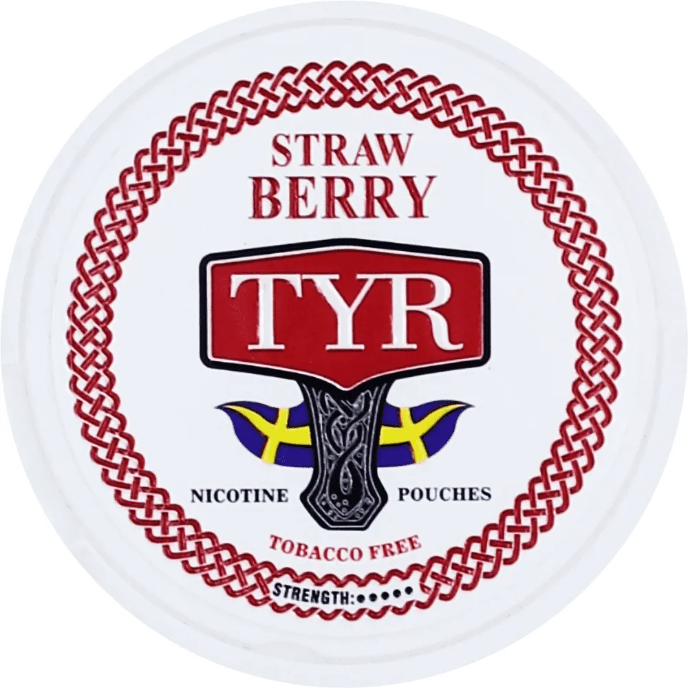 Nicotine strawberry flavored pouches "TYR" 12g
