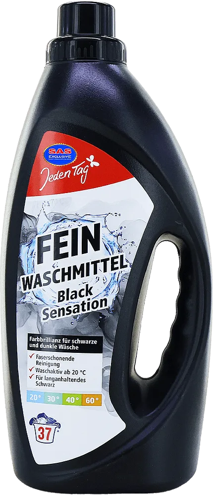Black washing gel "Jeden Tag black Sensation" 1.5l