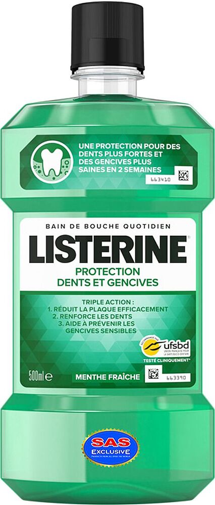 Բերանի խոռոչի ողողման հեղուկ «Listerine Protection» 500մլ
