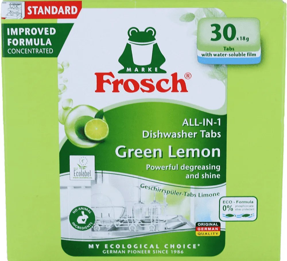 Սպասք լվացող մեքենայի պատիճներ «Frosch» 540գ, 30հատ