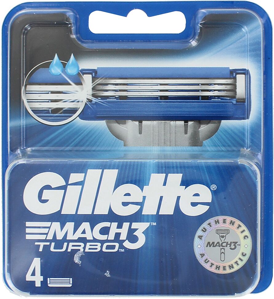 Սափրող սարքի գլխիկներ «Gillette Mach3 Turbo» 4հատ