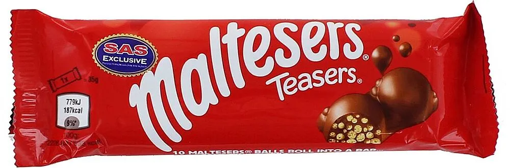 Chocolate bar "Maltesers Teasers" 35g