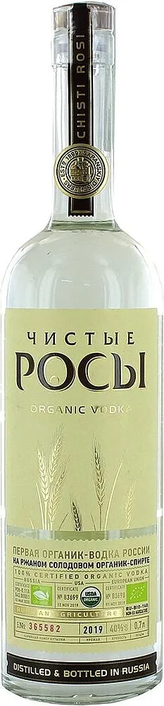 Vodka "Chistie Rosi" 0.7l