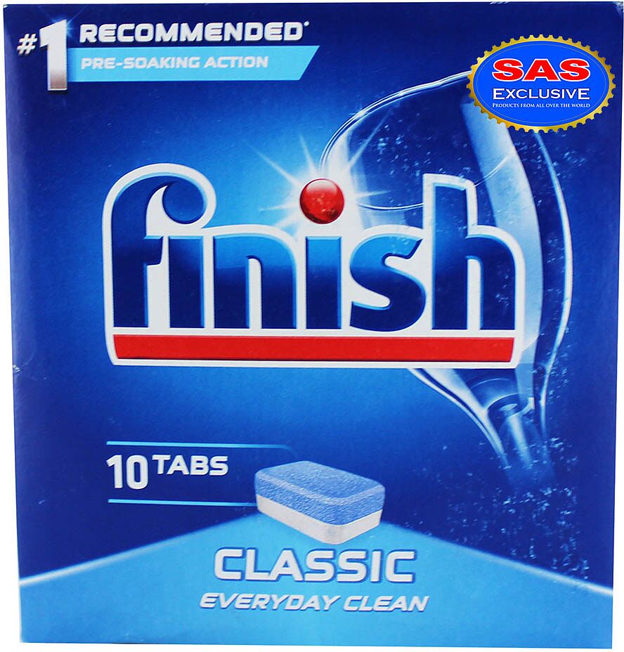 Սպասք լվացող մեքենայի պատիճներ «Finish Powerball Classic» 10հատ