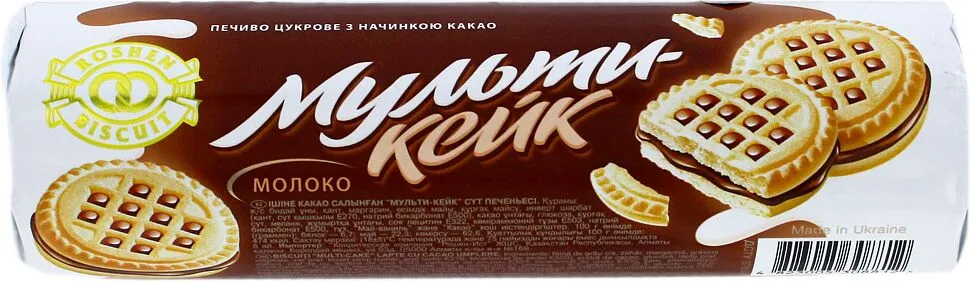 Թխվածքաբլիթ կակաոյի կրեմով «Roshen  Multi-Cake» 180գ