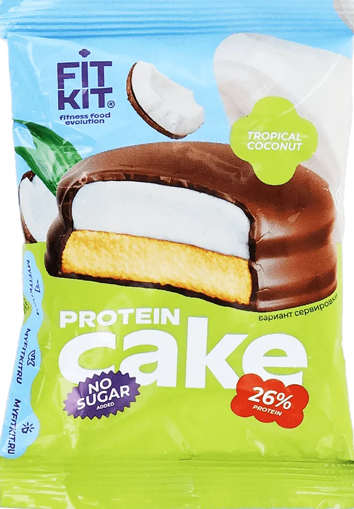 Protein dessert with coconut flavor "Fit Kit Tropical Coconut" 50g
