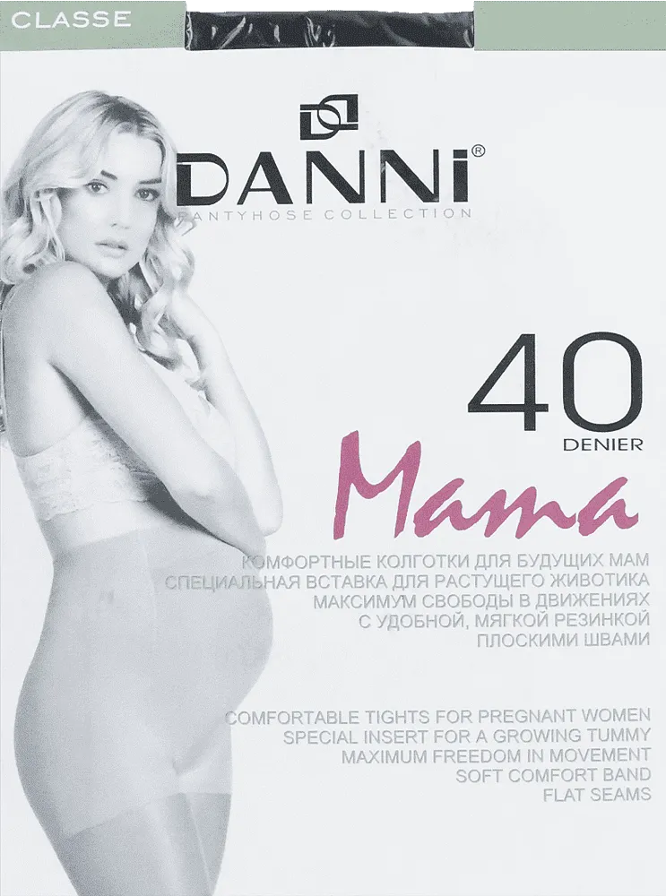 Զուգագուլպա սև հղիների «Danni Mama Classe 40 Den N2»
