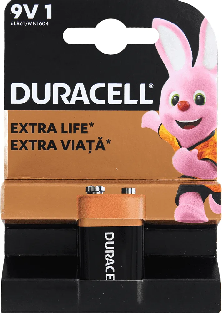 Battery ''Duracell' 9V' 1 pcs.