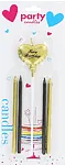 Birthday candle "Party Candles" 5 pcs