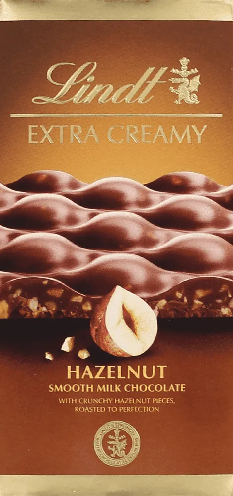 Շոկոլադե սալիկ պնդուկով «Lindt Extra Creamy» 80գ
