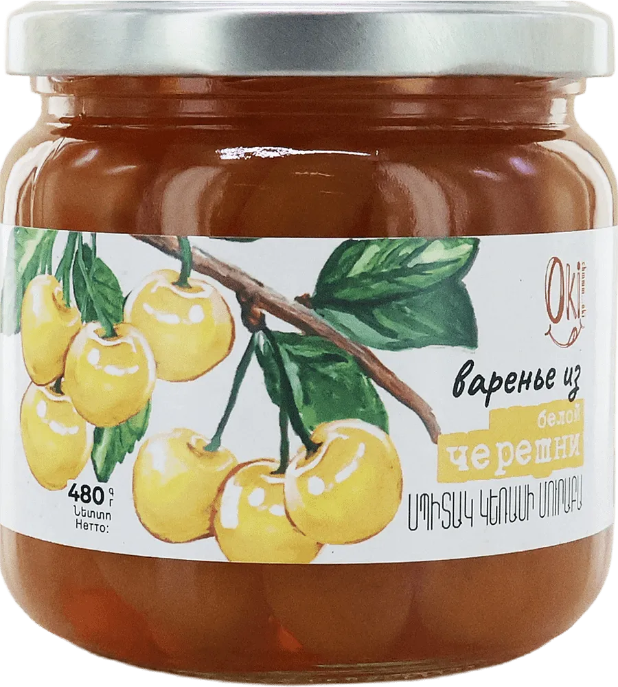 Sweet cherry preserve "Oki" 480g
