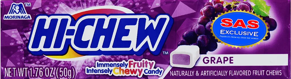 Chewing candy with grape flavor "Morinaga Hi Chew" 50g
