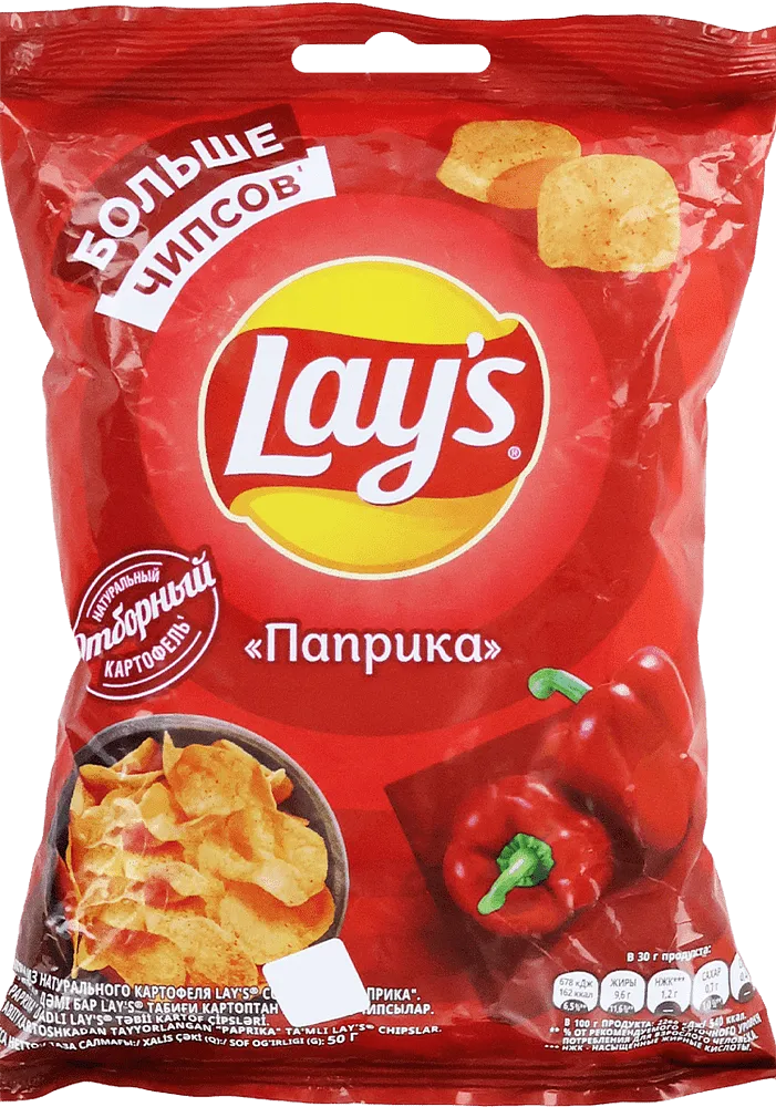 Չիպս պապրիկայի «Lay's Паприка» 50գ
