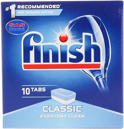Սպասք լվացող մեքենայի պատիճներ «Finish Powerball Classic» 10հատ