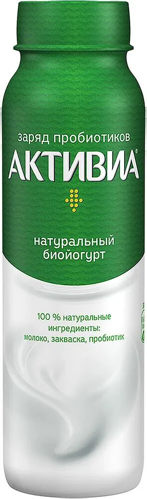 Բիոյոգուրտ ըմպելի դասական «Danone Активиа» 270գ, յուղայնությունը` 6%