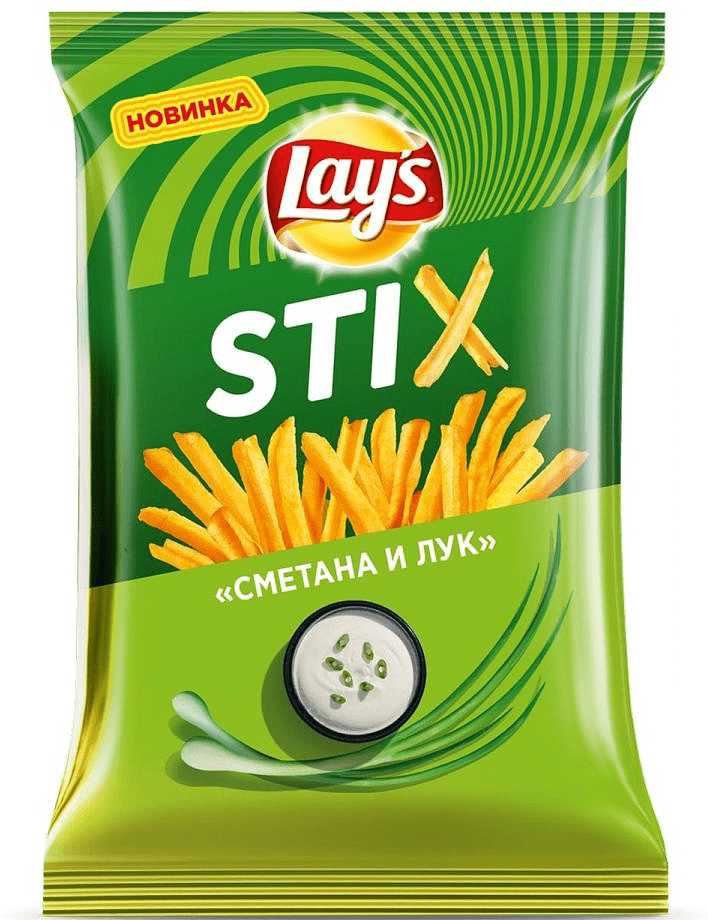  Sour cream & onion chips "Lay's Stix" 125g