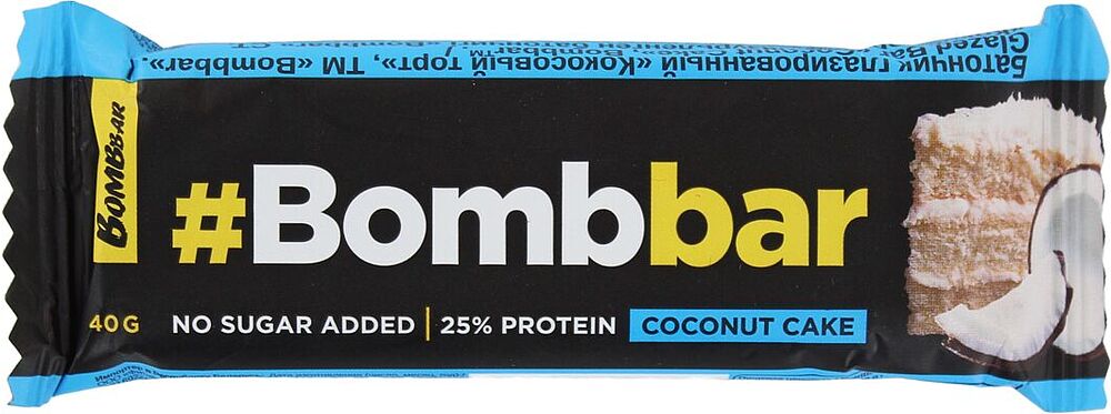 Протеиновый батончик "Bombbar Coconut Cake" 40г
