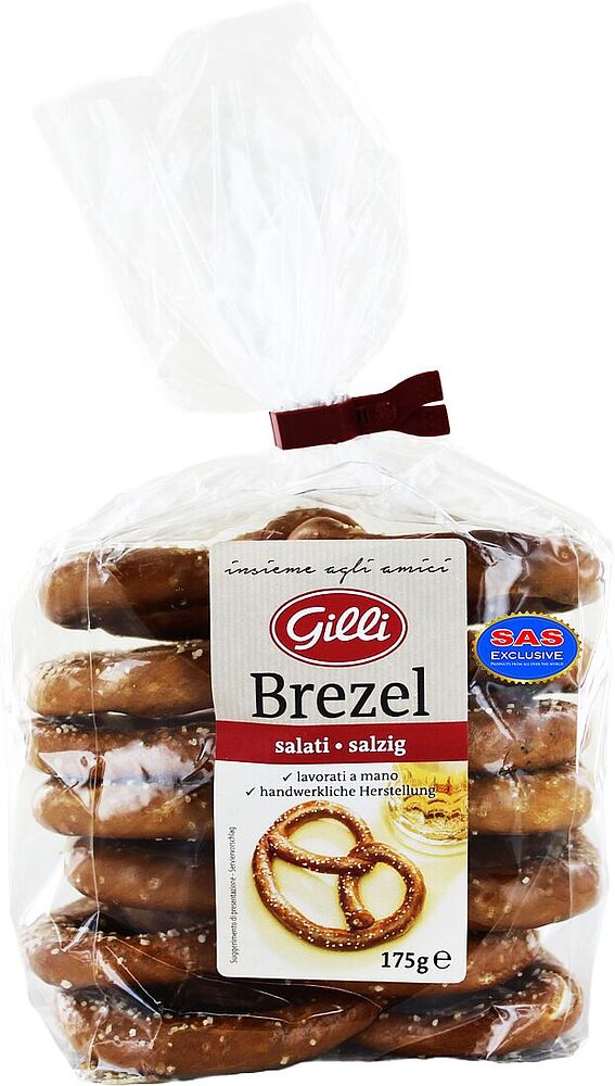 Salted pretzels "Gilli" 175g
