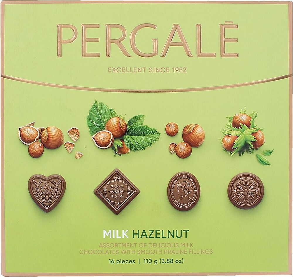 Набор шоколадных конфет "Pergale Hazelnut" 110г