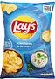 Sour cream & greens flavored chips "Lay's Sour cream & Greens" 140g