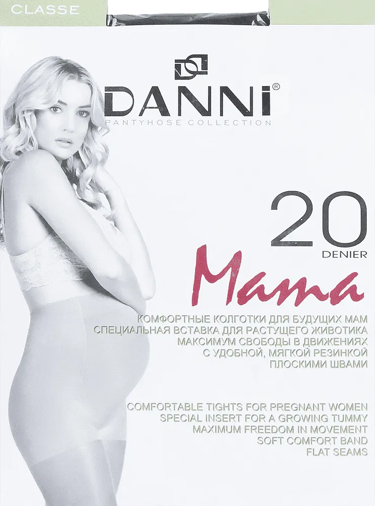 Զուգագուլպա սև հղիների «Danni Mama Classe 20 Den N4»
