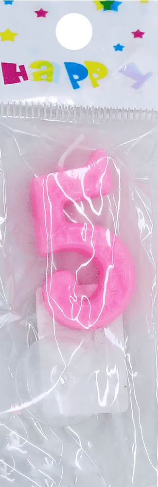 Birthday candle "Happy N5"

