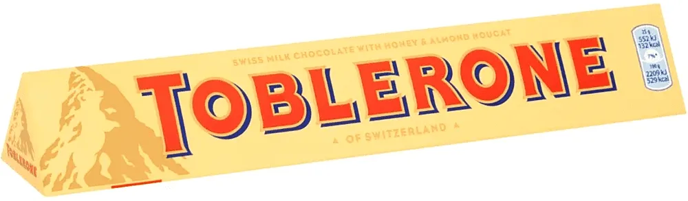 Chocolate bar with honey & almond nougat "Toblerone" 100g 