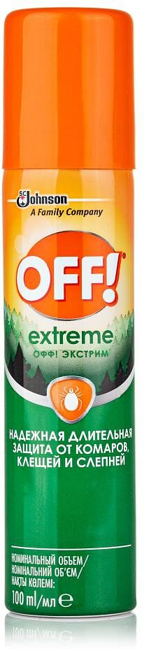 Защита от комаров "Off! Extreme" 100мл