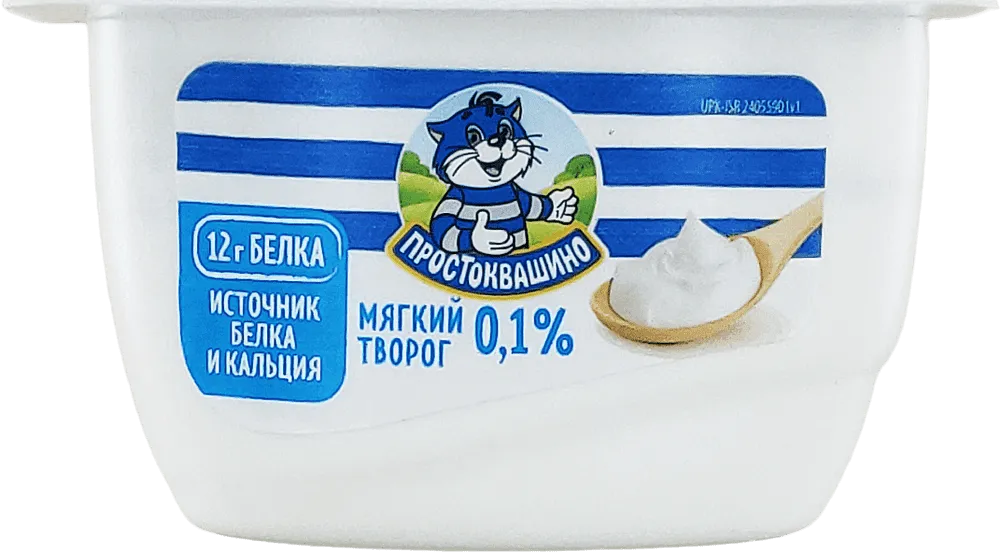 Soft curd "Prostokvashino" 120g, fat content: 0.1%
