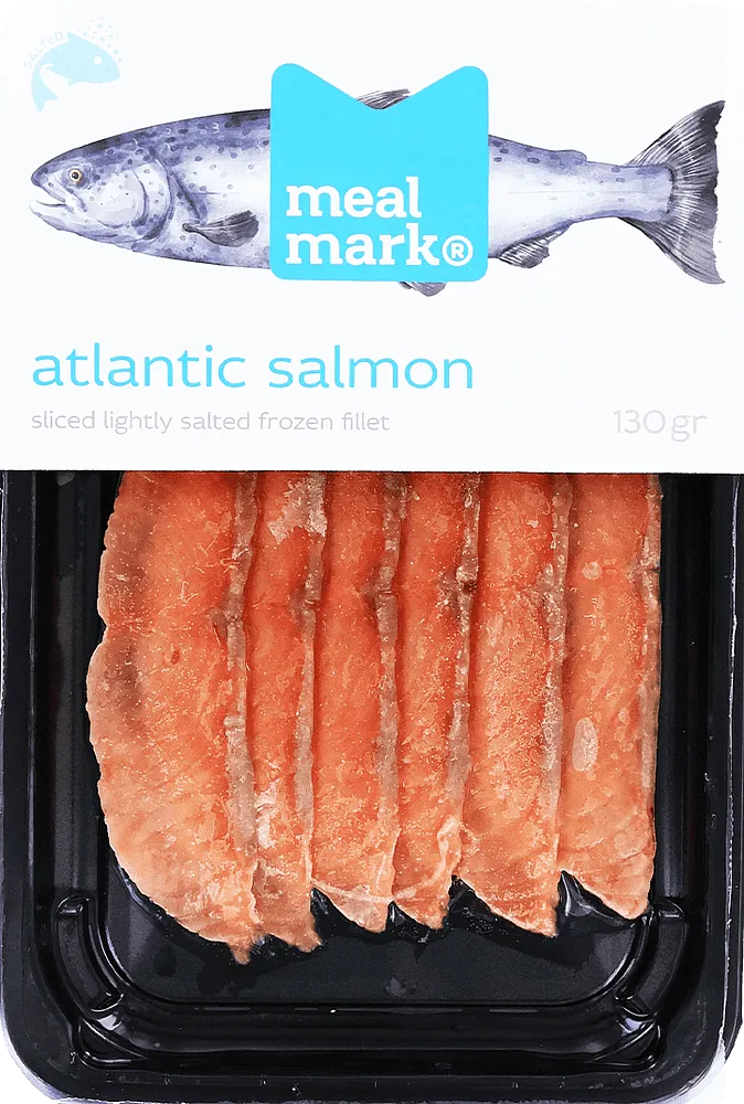 Sliced lightly salted salmon fillet "Meal Mark" 130g±5%
