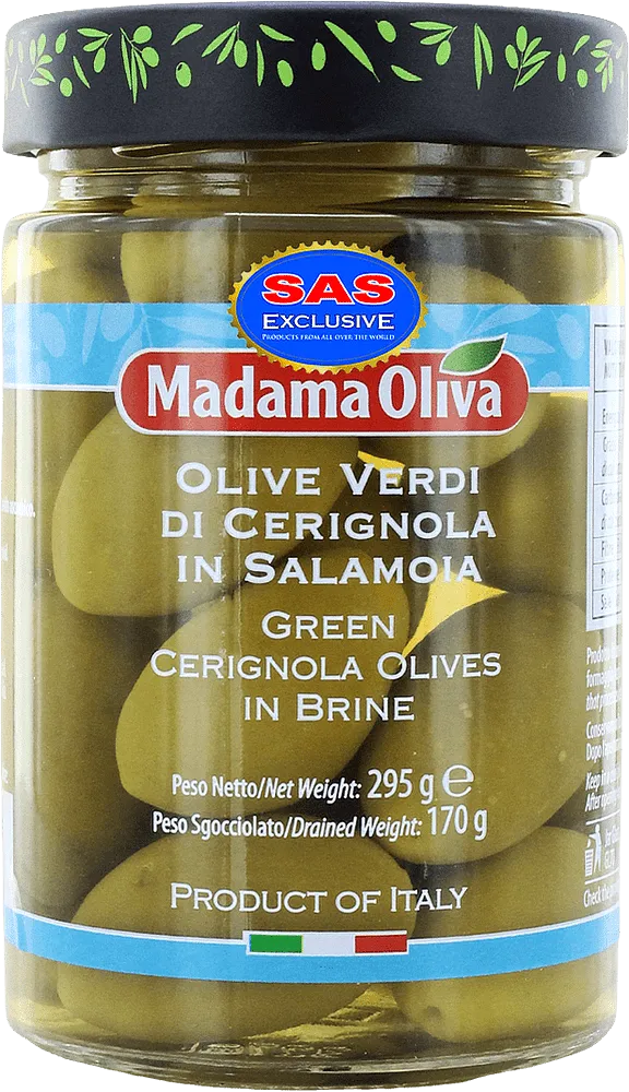 Green olive with pit "Madama Oliva" 295g
