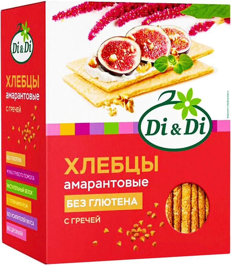 Crispbreads with artichoke and buckwheat "Di&Di" 195г