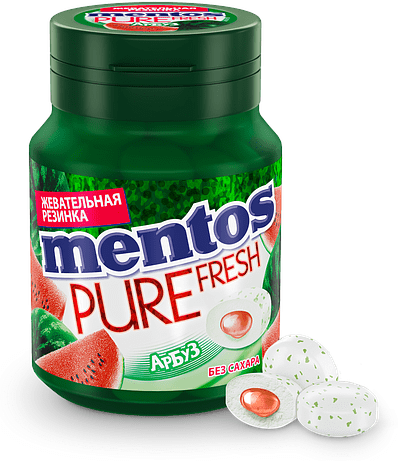 Մաստակ «Mentos Pure Fresh» 54գ Ձմերուկ