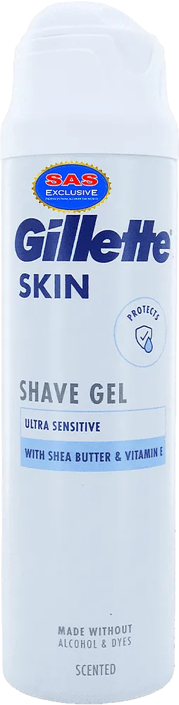 Shaving gel "Gillette Skin Ultra Sensitive" 200ml